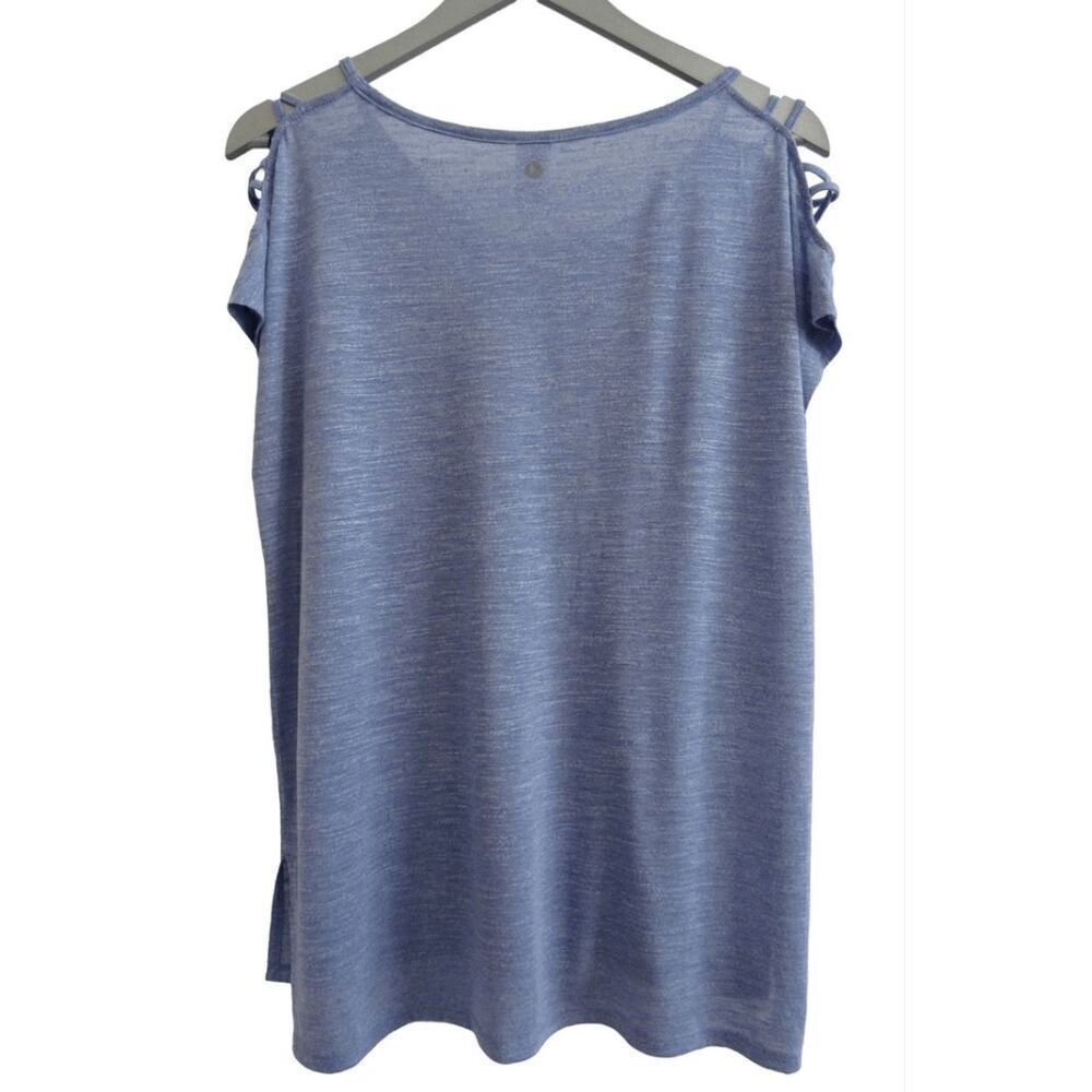 Active Life Heathered Blue Top M - Picture 5 of 5